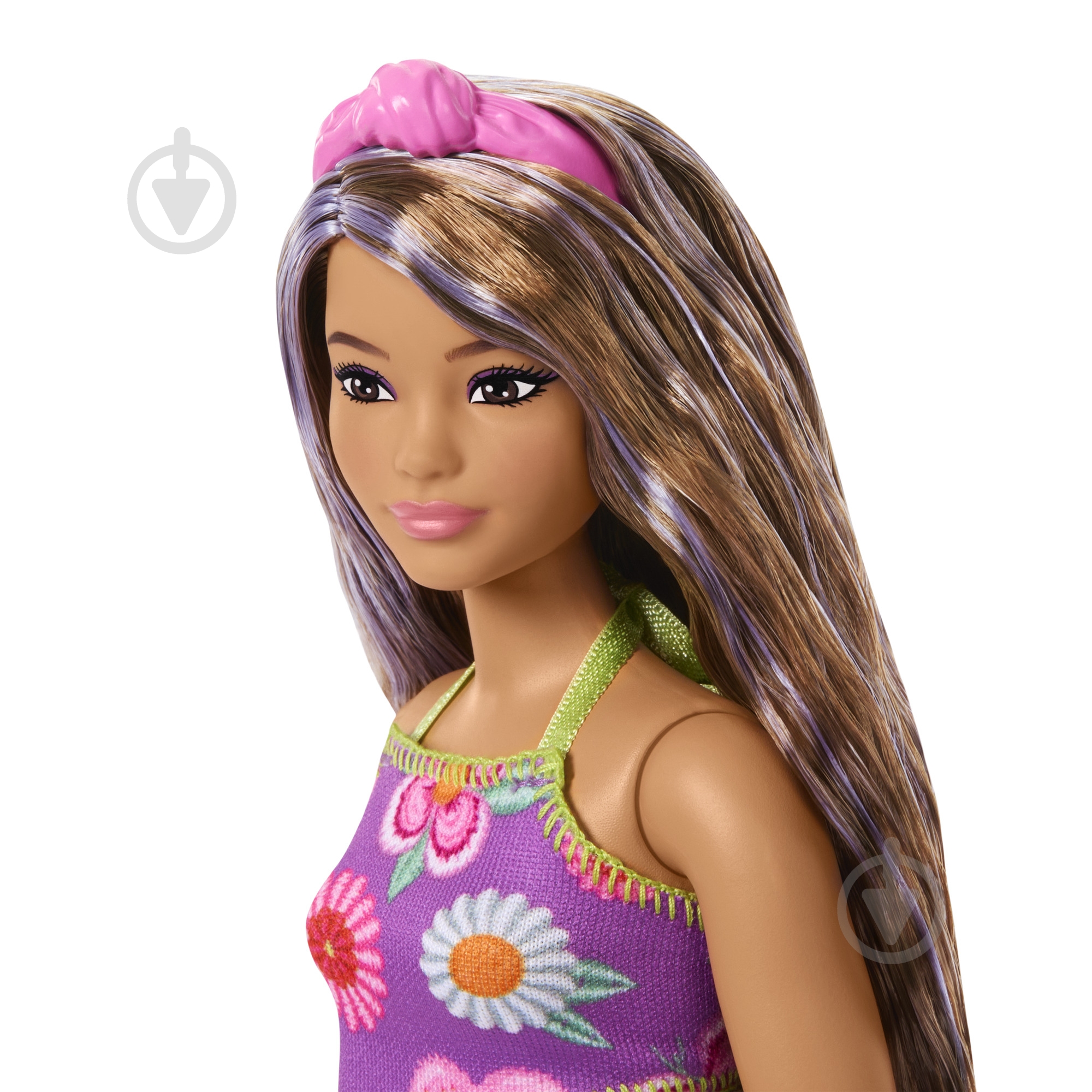 Кукла Barbie "Модница" – яркие цветы JJN57 - фото 4