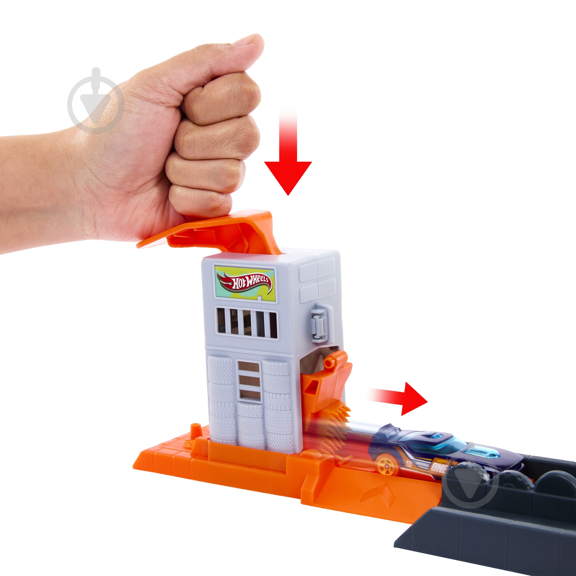 Трек Hot Wheels "Атака злой гориллы" JHL92 - фото 4