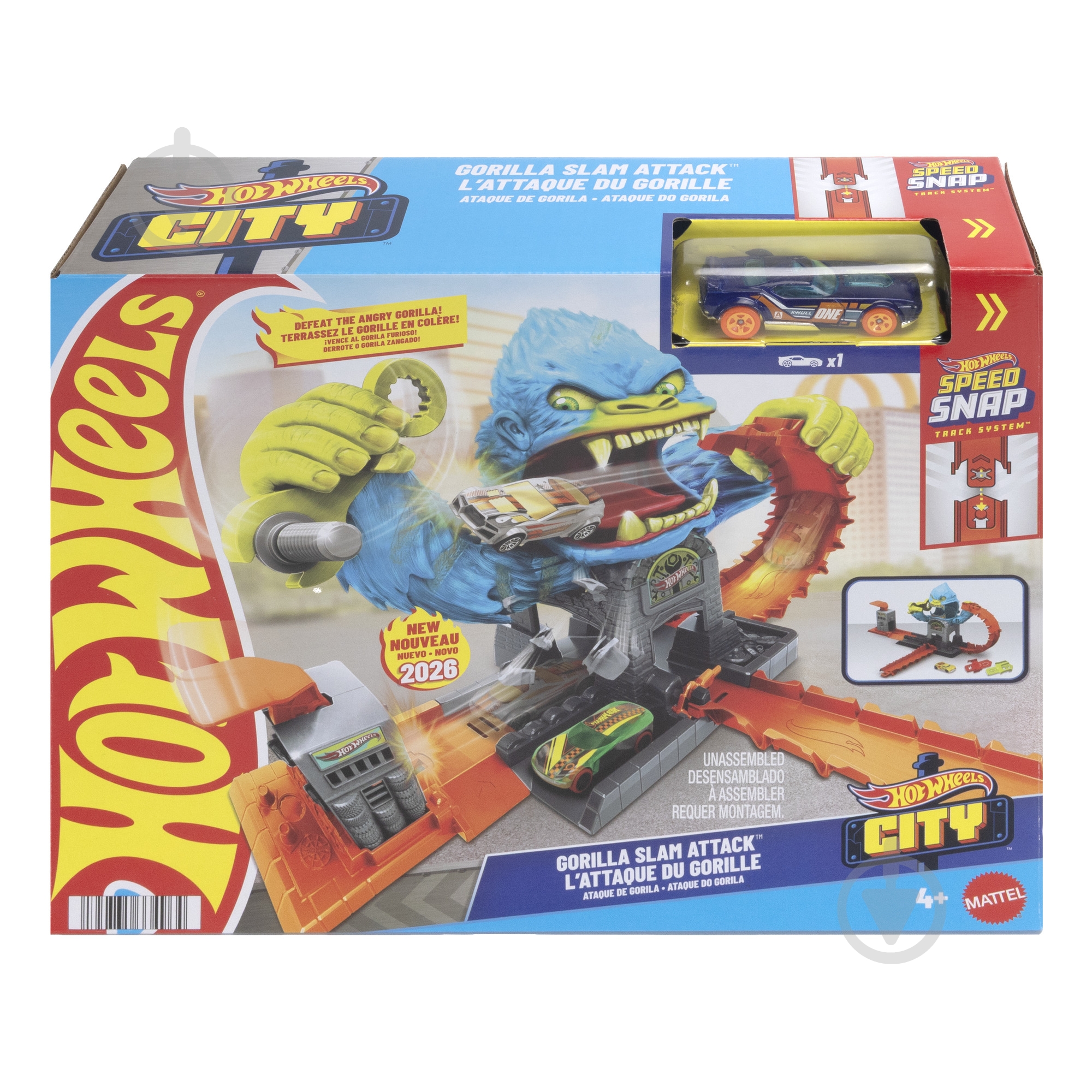 Трек Hot Wheels "Атака злой гориллы" JHL92 - фото 5