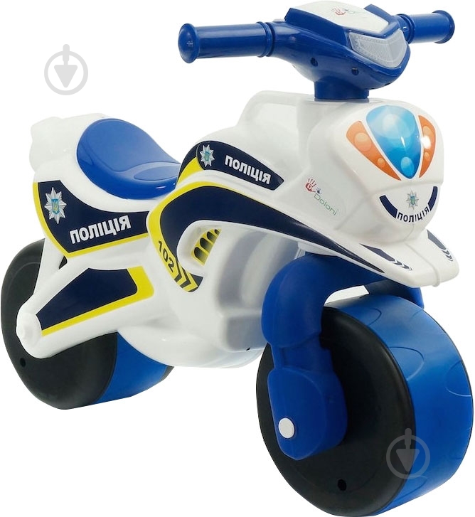 Чудомобиль Doloni Toys Мотобайк белый 0139/51 - фото 1