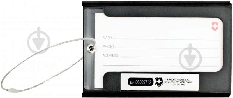 Бирка для чемодана Victorinox Lifestyle Accessories Deluxe Tracking Id Tag белый 31370501 - фото 1