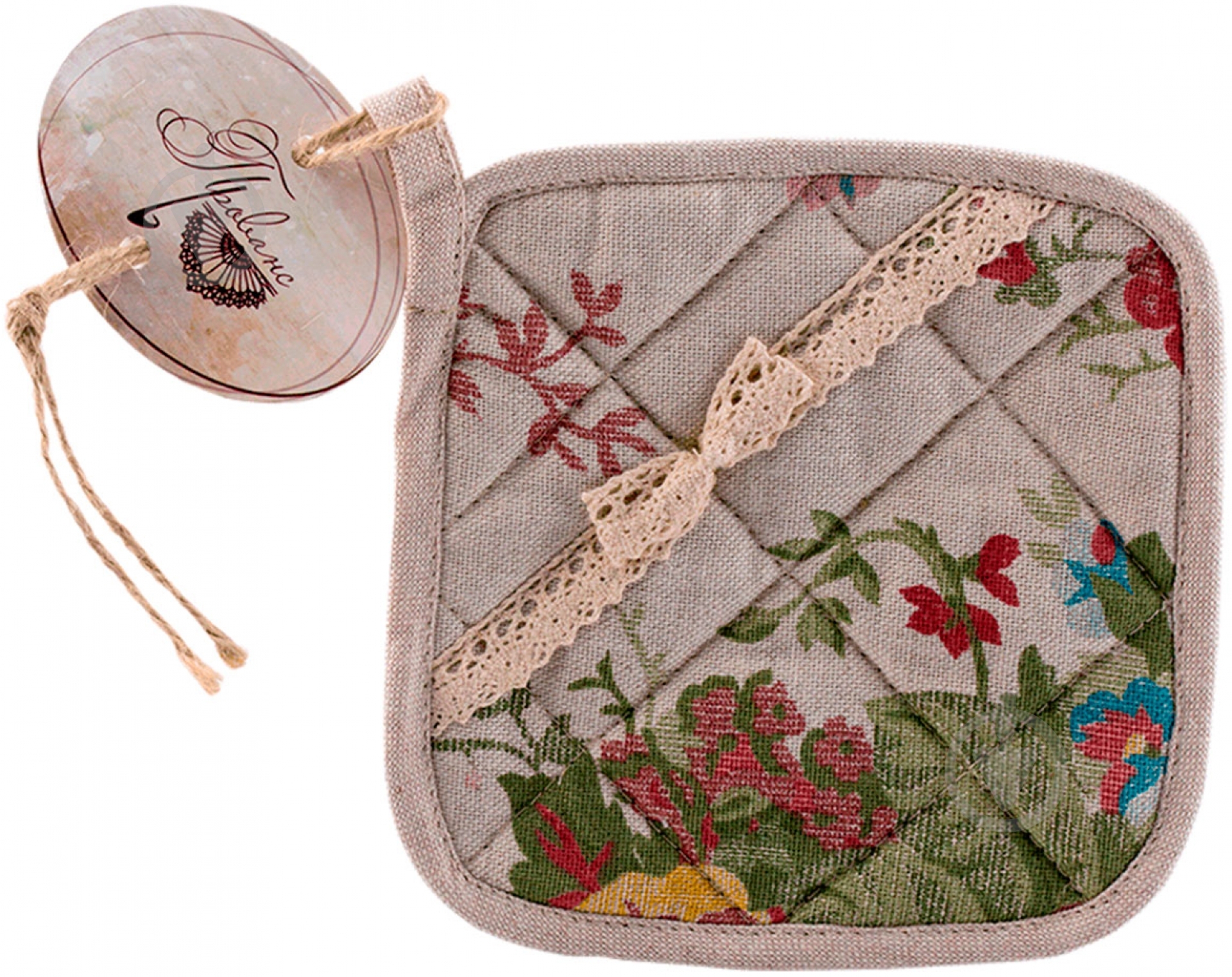 Прихватка Gobelin 20x20 см бежевый Прованс - фото 1