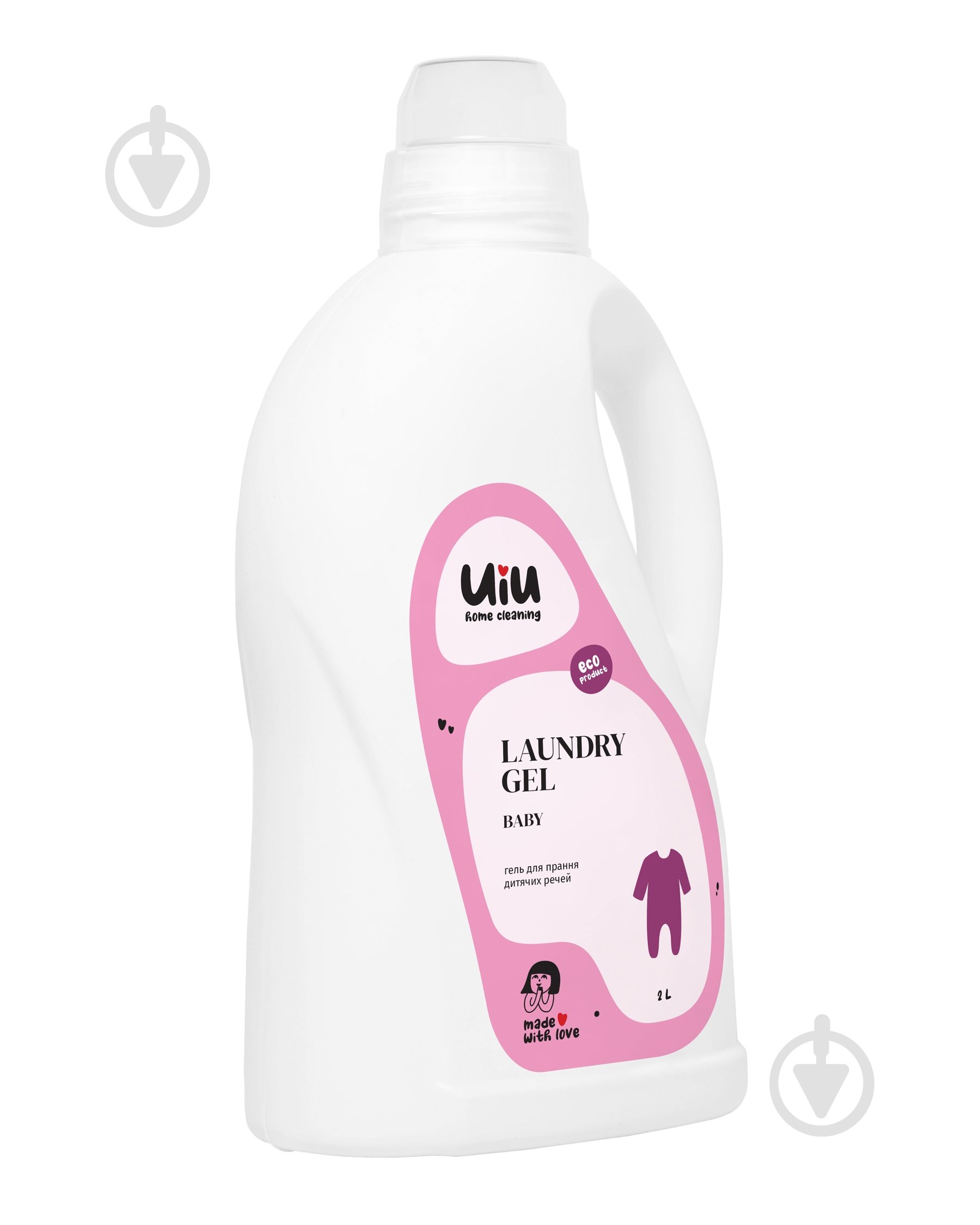 Гель для машинного та ручного прання UIU Baby 2 л - фото 1