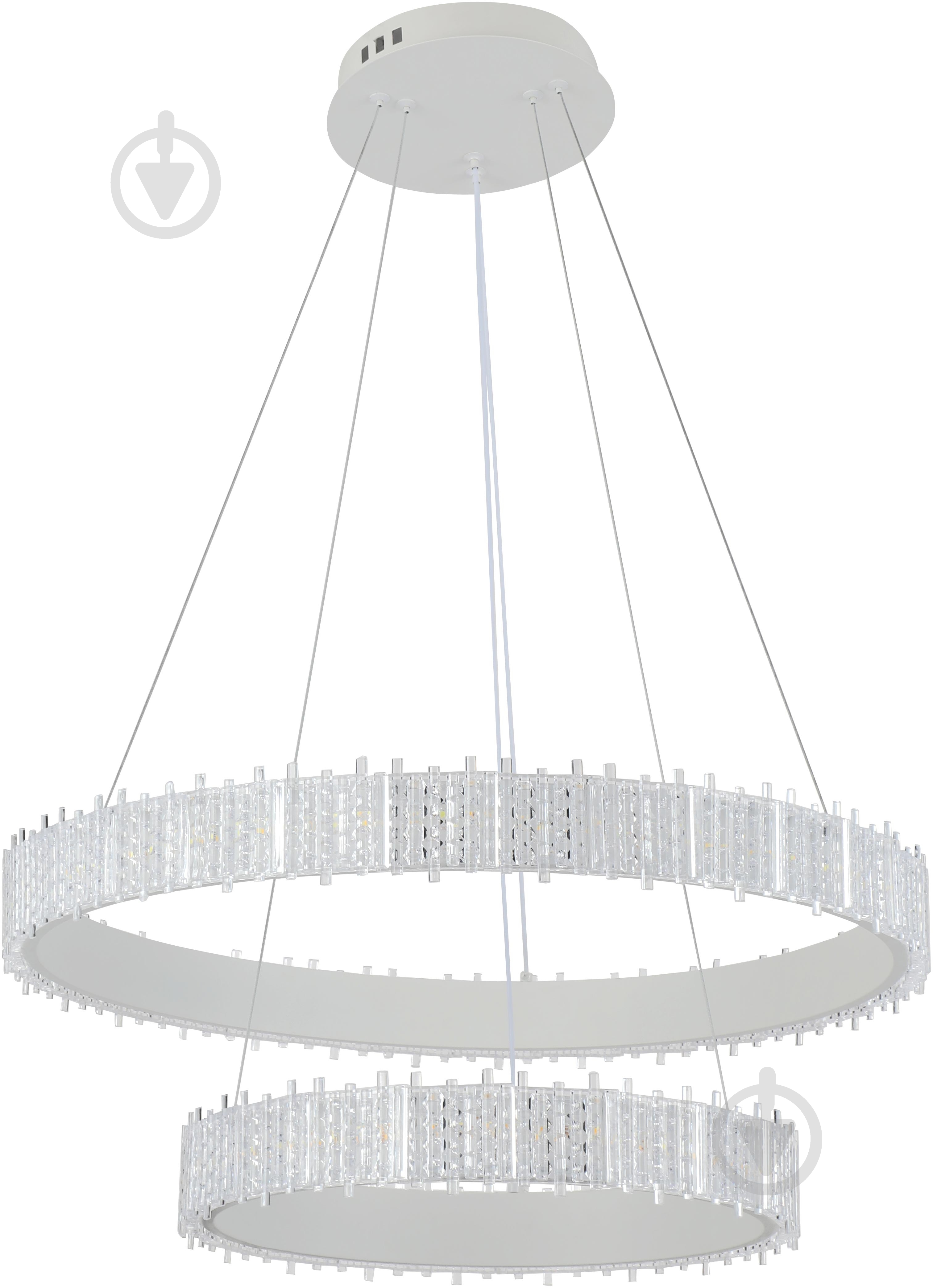 ВИТРИНА! Люстра подвесная Sensio Coma 73 Вт LED-модуль белый ALG-3258/6+4W - фото 1