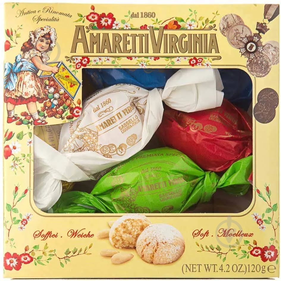 Печенье Amaretti Virginia Амаретти 120 г - фото 1 Печенье Amaretti Virginia Амаретти 120 г - фото 1