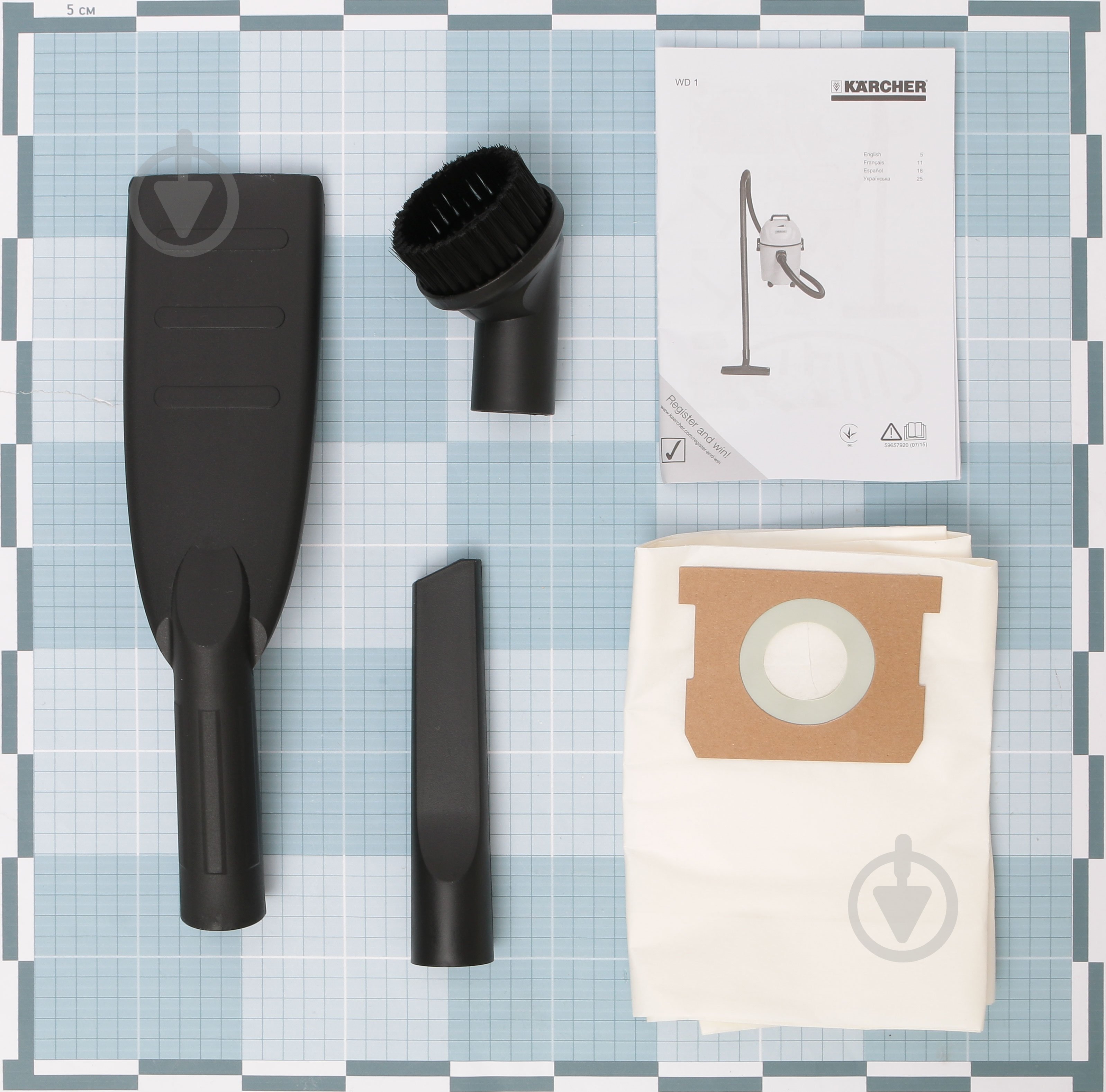 Комплект Karcher міні-мийка K4 Compact + пилосос WD 9.610-818.0 - фото 12