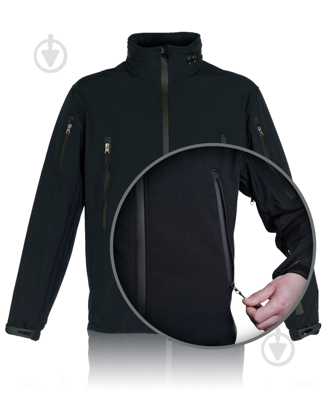 Куртка мужская демисезонная TORNADO Софтшел 42174-56-3 р.XL темно-синяя - фото 3 Куртка мужская демисезонная TORNADO Софтшел 42174-56-3 р.XL темно-синяя - фото 3