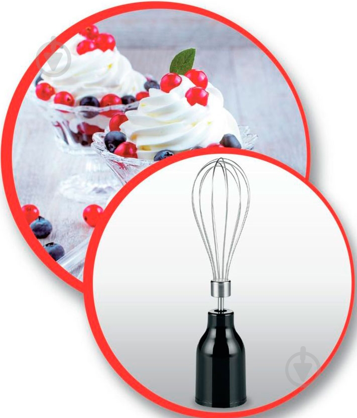 Блендер погружной Moulinex QUICKCHEF DD653832 нержавеющая сталь с черным - фото 9