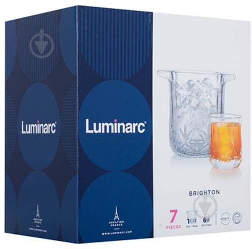 Набор для напитков Luminarc Brighton 7 предметов P6009 - фото 2 Набор для напитков Luminarc Brighton 7 предметов P6009 - фото 2
