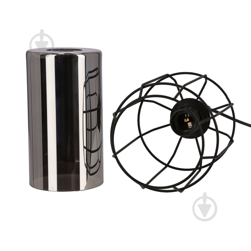 Люстра подвесная Candellux Jonera 1x40 Вт E27 черный/дымчатый 31-08428 - фото 5