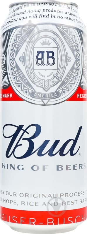 Пиво Bud светлое 0,5 л - фото 1