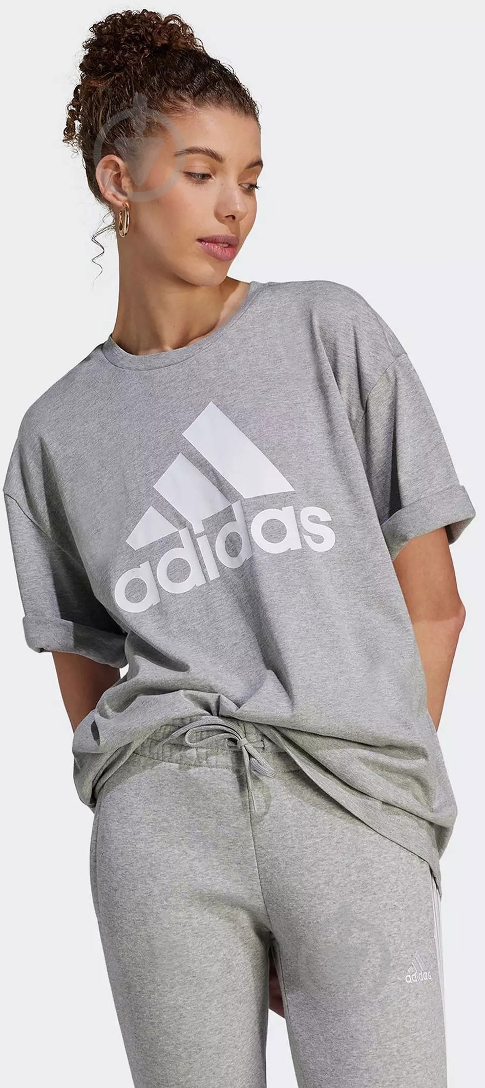 Футболка Adidas IL3322 р.XS сірий - фото 1
