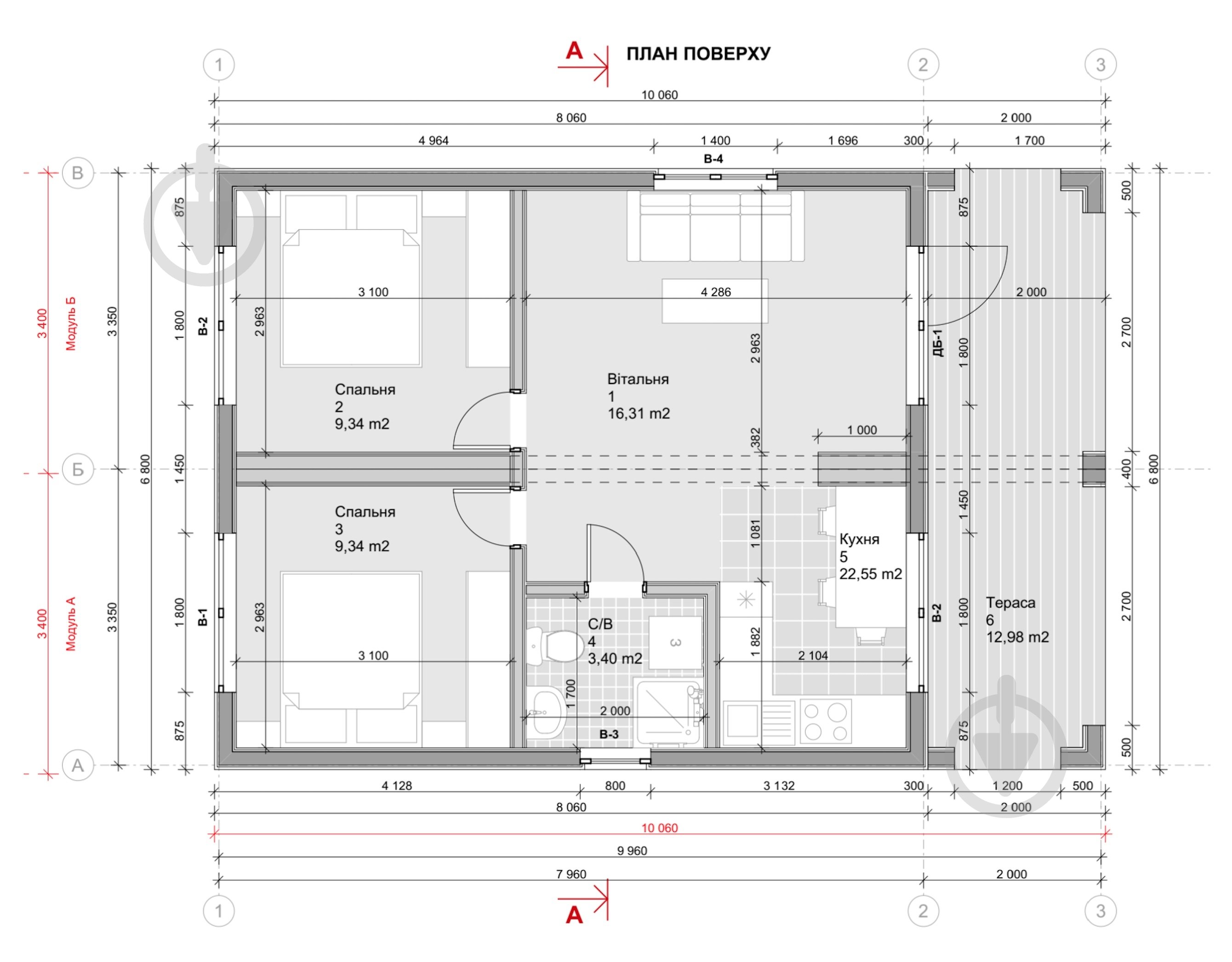 Модульный дом BM68 Budmall Комфорт - фото 2 Модульный дом BM68 Budmall Комфорт - фото 2