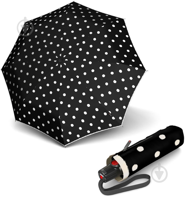 Зонт Knirps T.100 Dot Art Black 9531004901 - фото 1