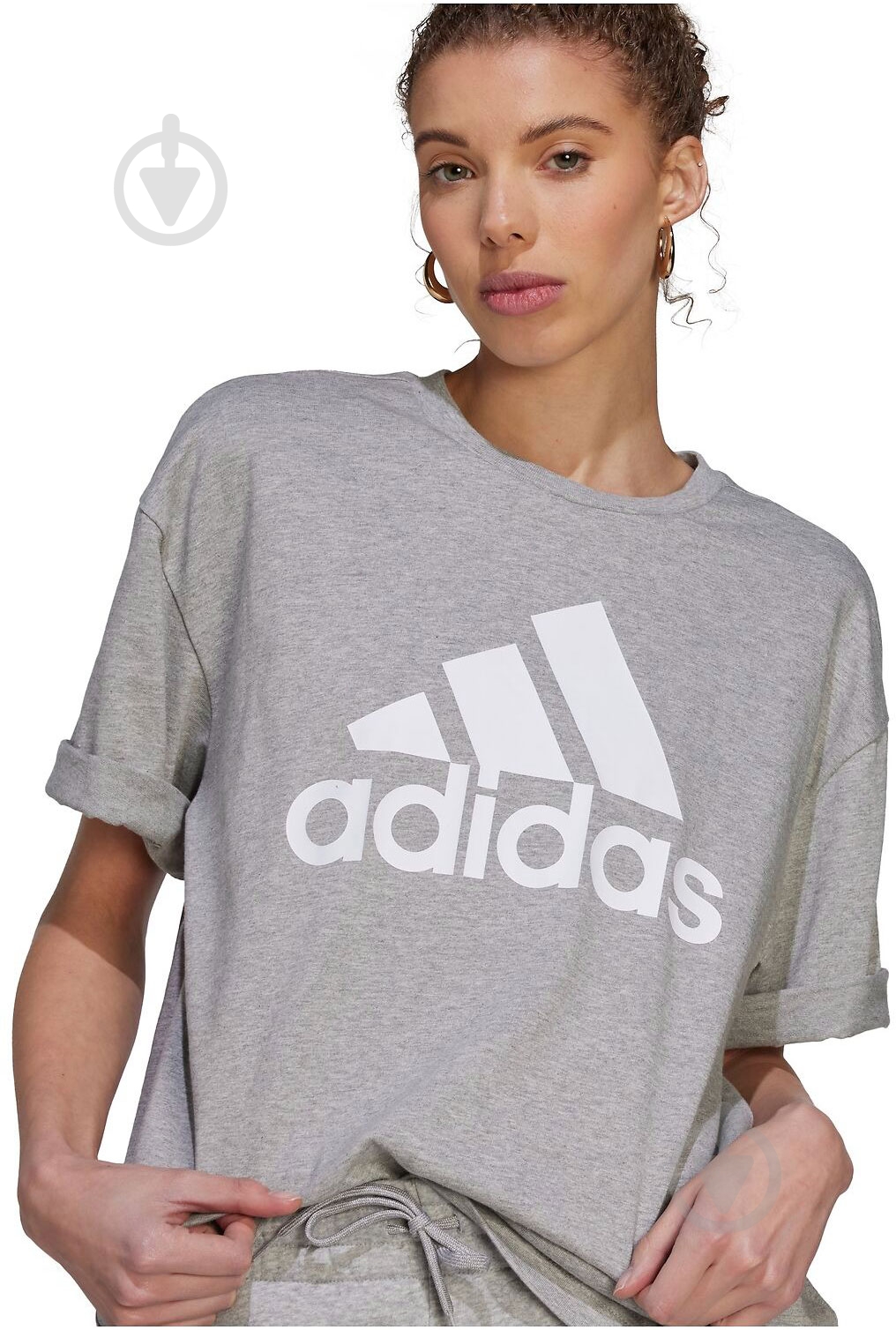Футболка Adidas Essentials Big Logo IL3322 р.M серый - фото 1