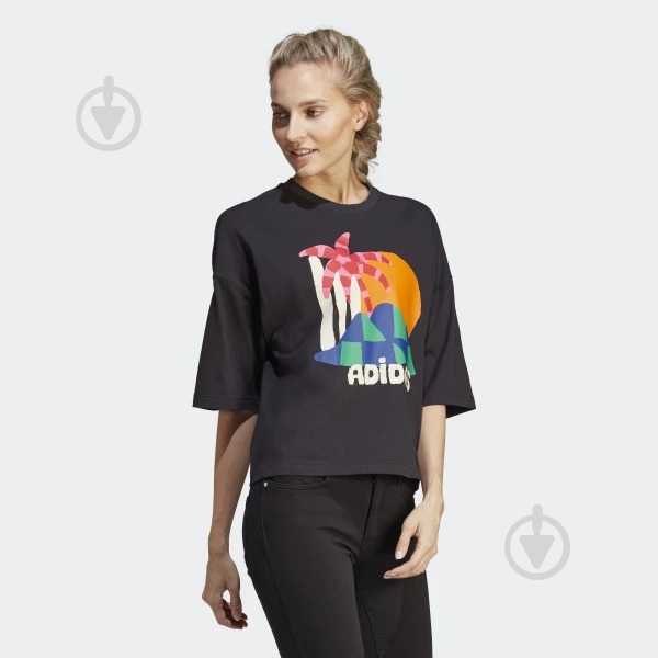 Футболка Adidas HS1177 р.XS черный - фото 3