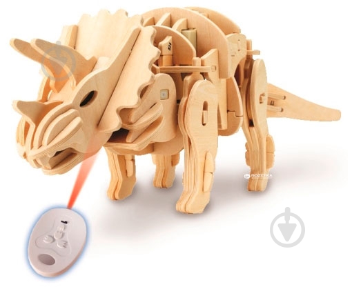 3D-конструктор Robotime трицератопс с пультом ДУ (D400) (6946785100037) - фото 2 3D-конструктор Robotime трицератопс с пультом ДУ (D400) (6946785100037) - фото 2