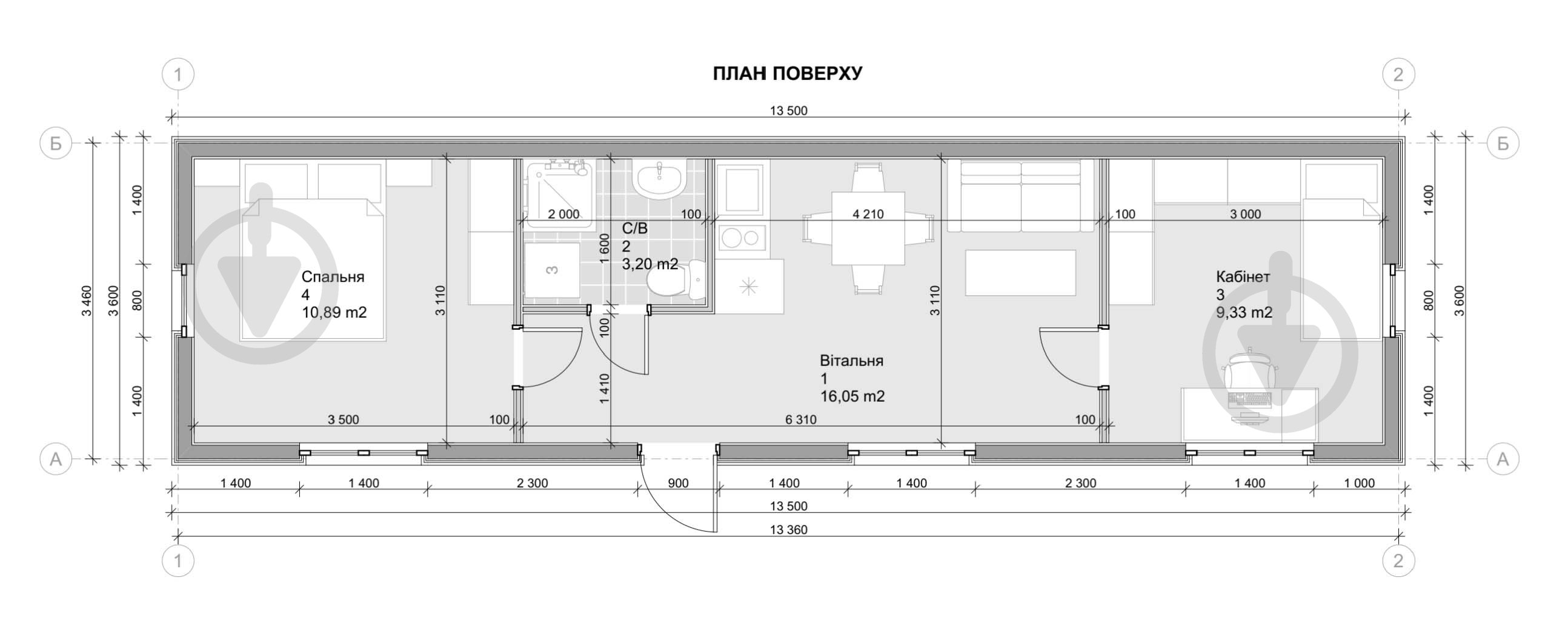Модульный дом SIP46 Budmall Базовый - фото 2