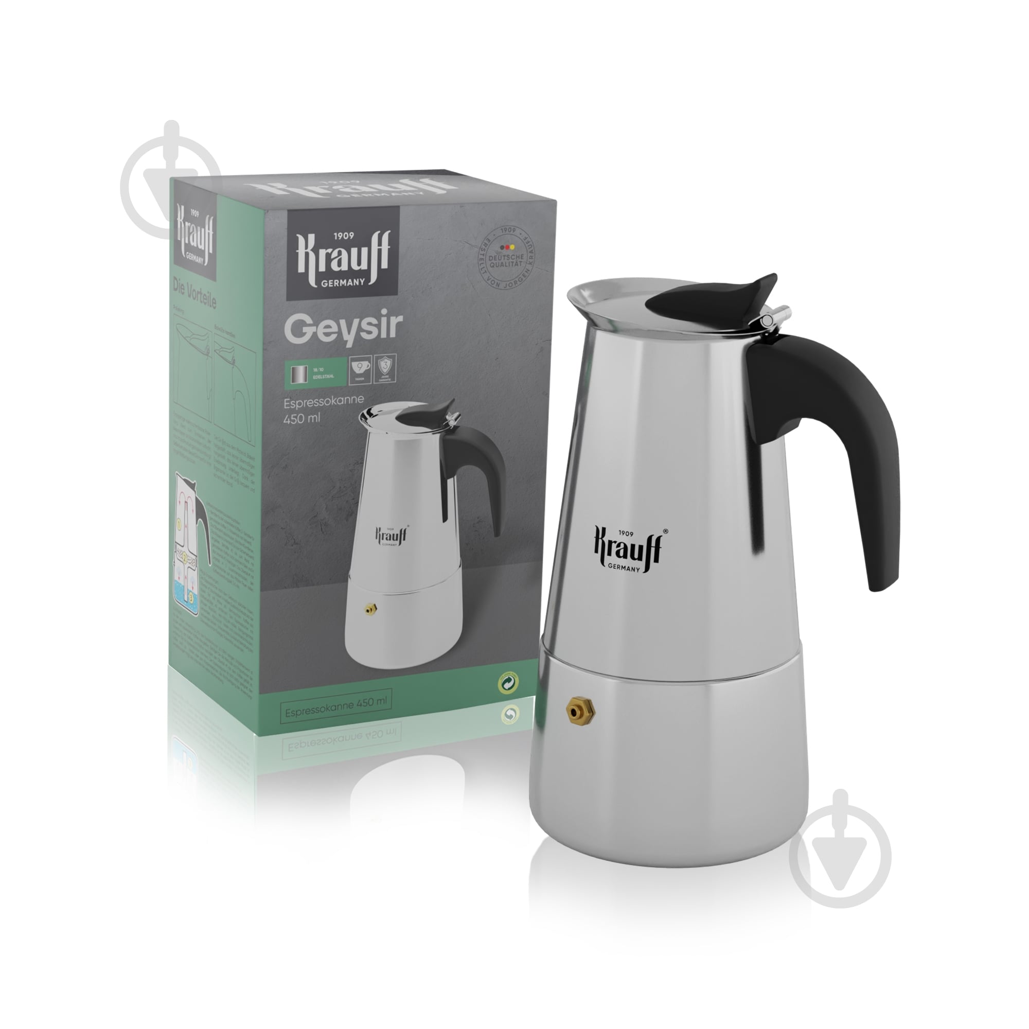 Кофеварка гейзерная Krauff 450 мл 26-203-070 - фото 2