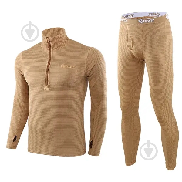 Термобелье ESDY плотная "Кубик" р.XL coyote - фото 1 Термобелье ESDY плотная "Кубик" р.XL coyote - фото 1
