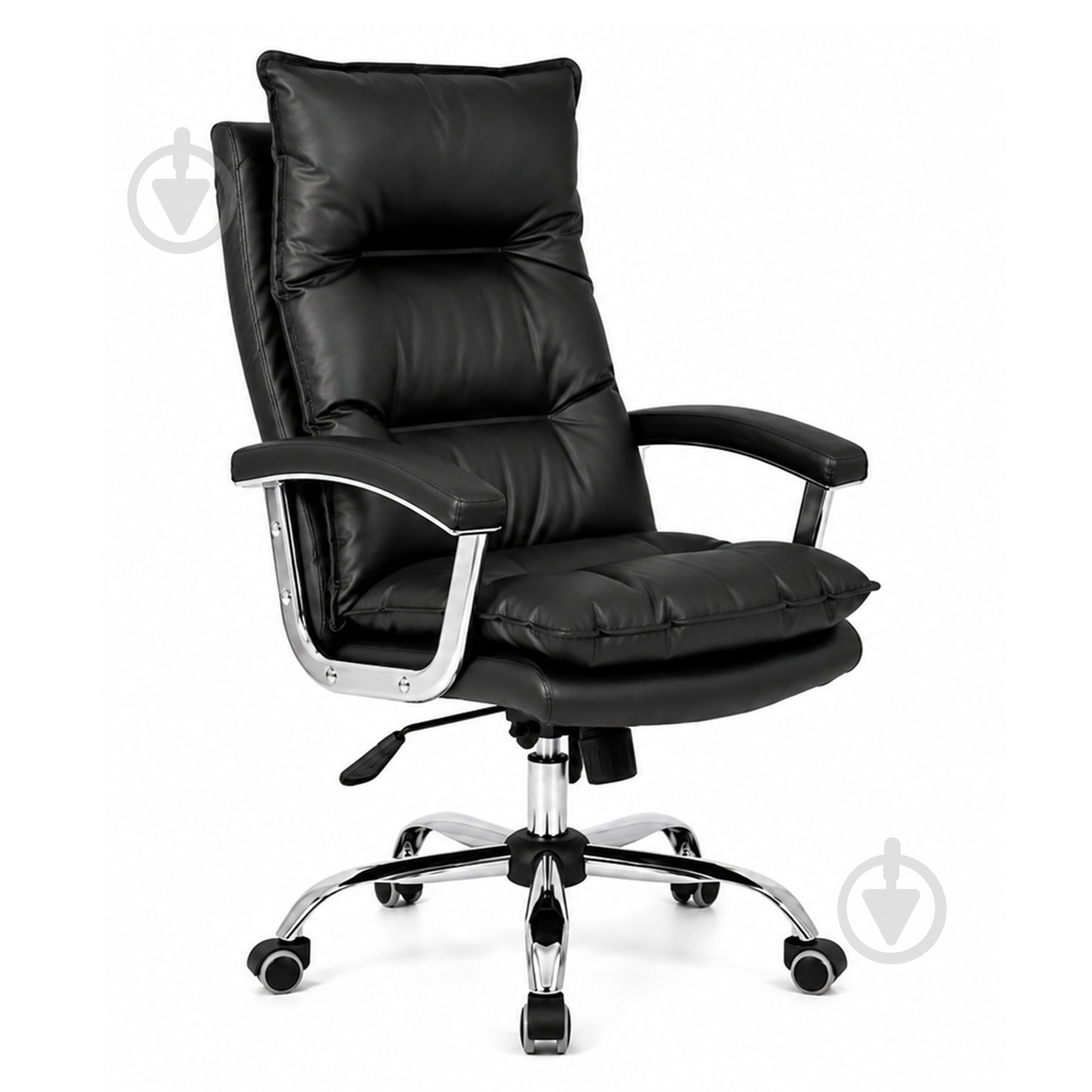 Кресло офисное Примтекс Плюс Flex Chrome MF D-5 PK черный - фото 1