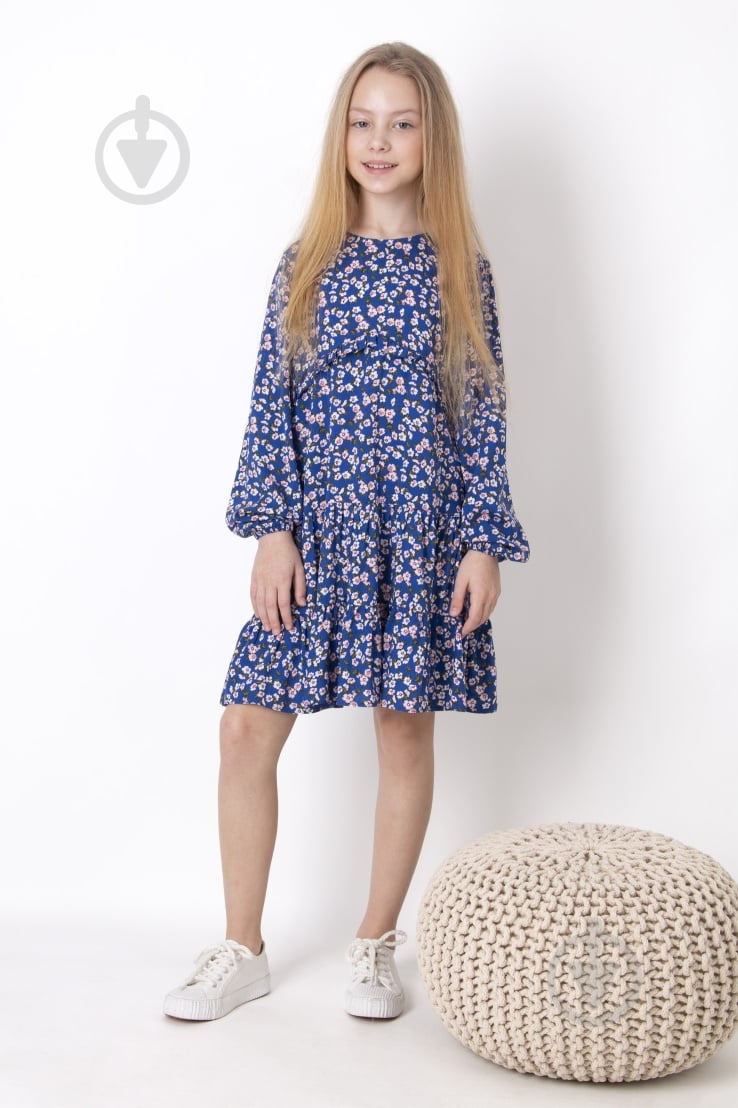 Платье Mevis р.128 синий - фото 1