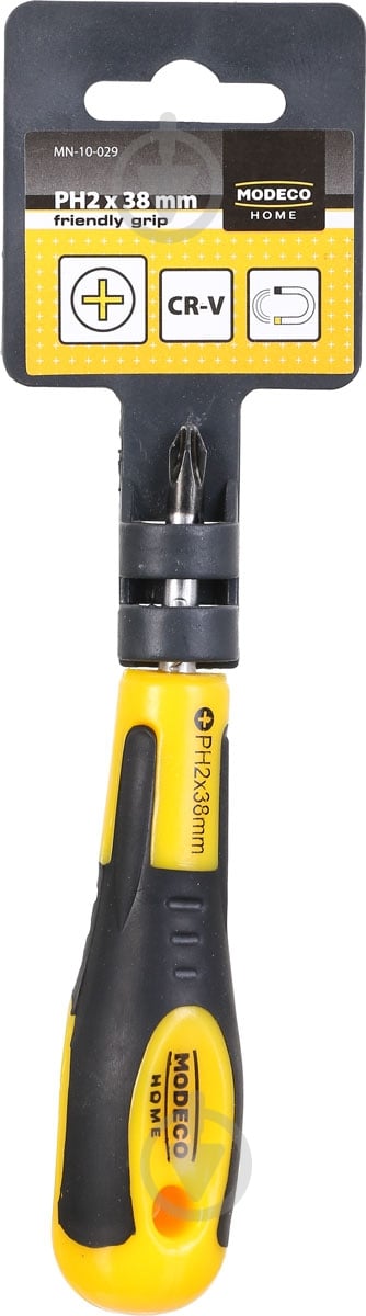 Викрутка Modeco Friendly Grip PH2×40 мм MN-10-029 - фото 2 Викрутка Modeco Friendly Grip PH2×40 мм MN-10-029 - фото 2