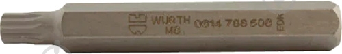 Бита WURTH XZN M8 L75мм 1 шт. 0614788508 - фото 1