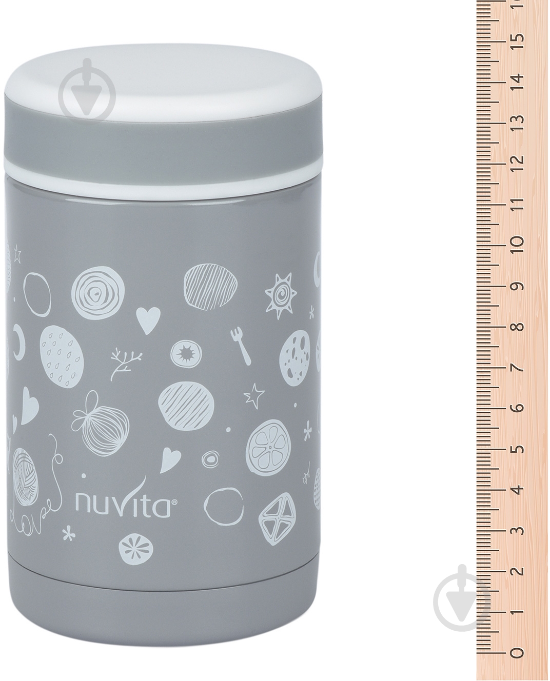 Термос для еды Nuvita 500 мл серый NV1472 - фото 3 Термос для еды Nuvita 500 мл серый NV1472 - фото 3