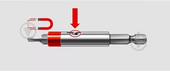 Держатель бит WURTH 1/4IN-L66MM 1 шт. 0614176638 - фото 2