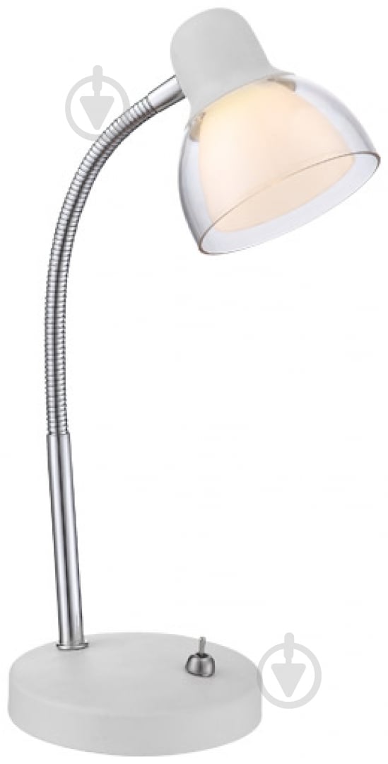 Настольная лампа офисная Globo PIXIE LED 1x5 Вт хром 24183 - фото 1