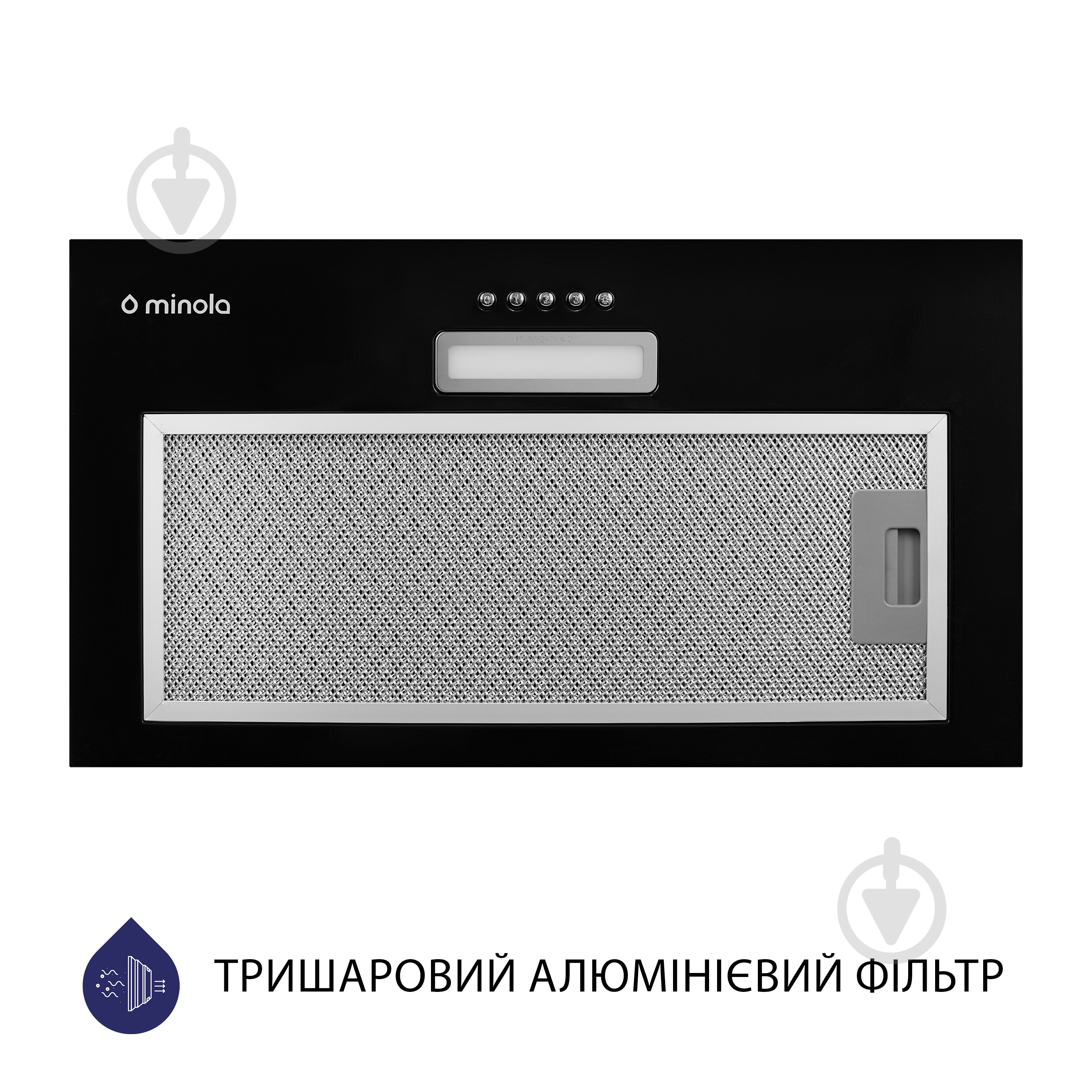 Витяжка Minola HBI 5025 BL LED повновбудовувана - фото 3
