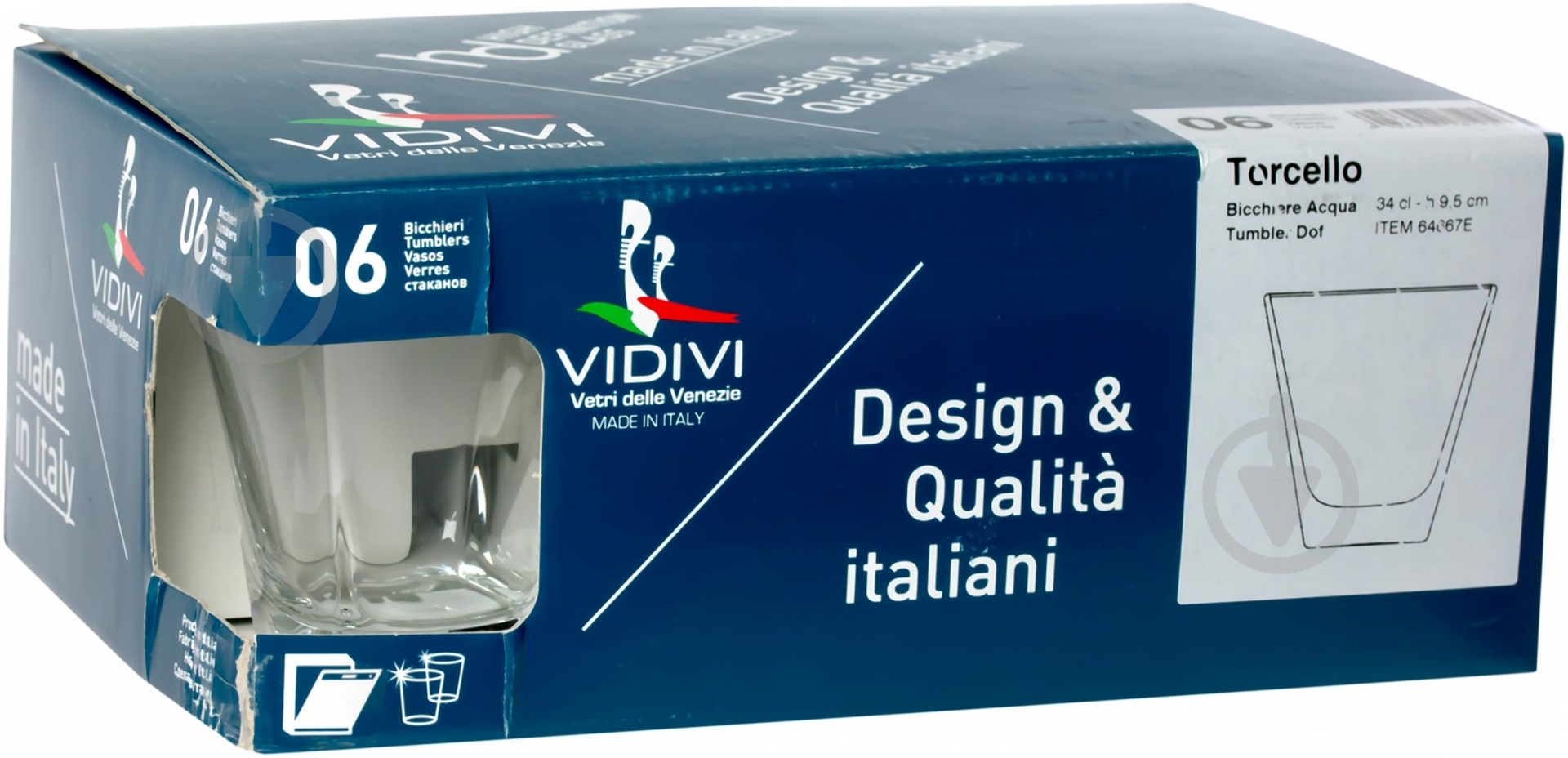 Набір склянок Vidivi Torcello 64667ЕМ 340 мл 6 шт. - фото 2