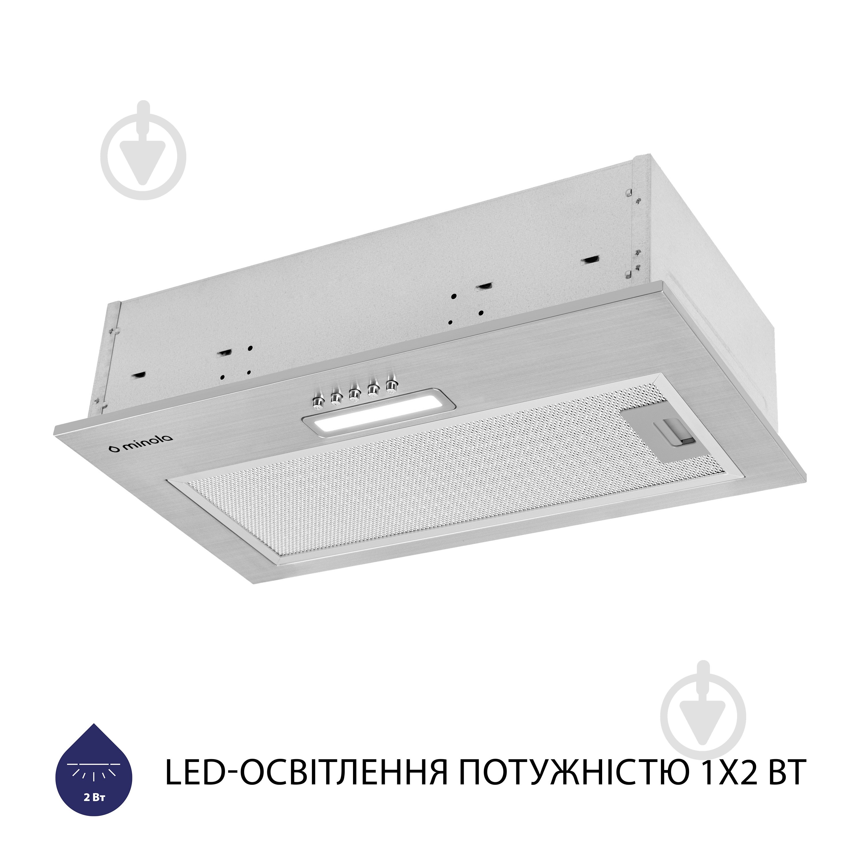 Витяжка Minola HBI 5025 I LED повновбудовувана - фото 4