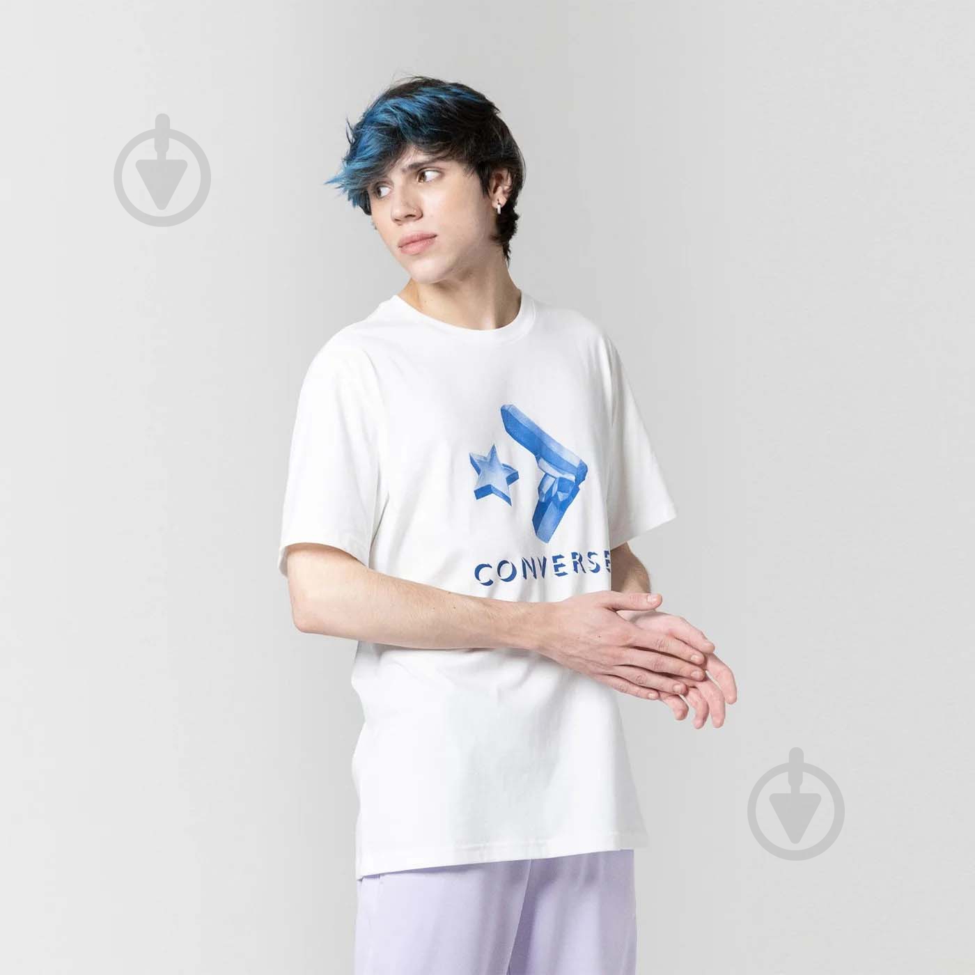 Футболка Converse CRYSTALS TEE 10024596-102 р.L белый - фото 1