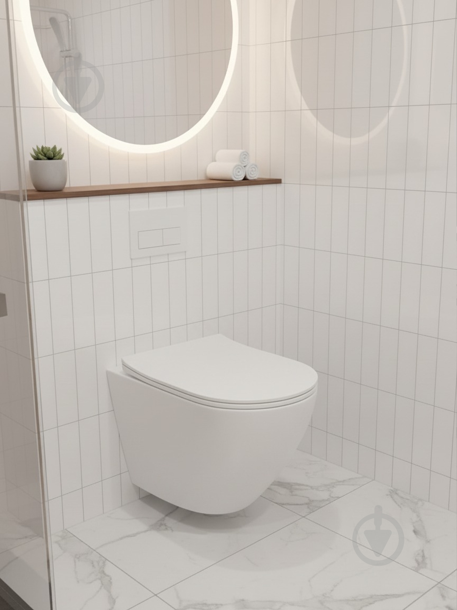 Комплект Helmken 9FM8665468 5 в 1: унитаз с сиденьем Slim Duroplast/Soft-close - фото 16 Комплект Helmken 9FM8665468 5 в 1: унитаз с сиденьем Slim Duroplast/Soft-close - фото 16