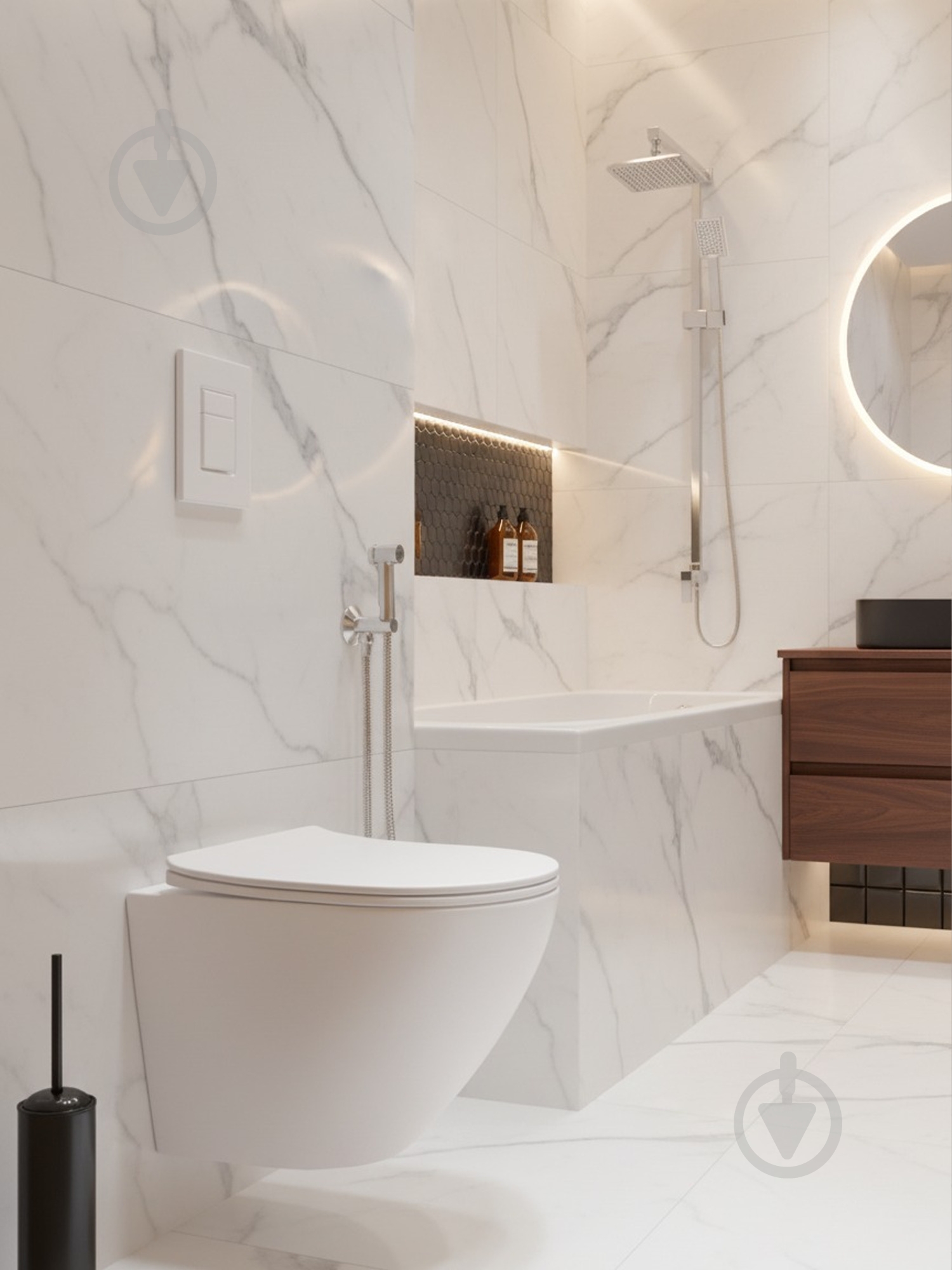 Комплект Helmken 9FM8665468 5 в 1: унитаз с сиденьем Slim Duroplast/Soft-close - фото 17 Комплект Helmken 9FM8665468 5 в 1: унитаз с сиденьем Slim Duroplast/Soft-close - фото 17