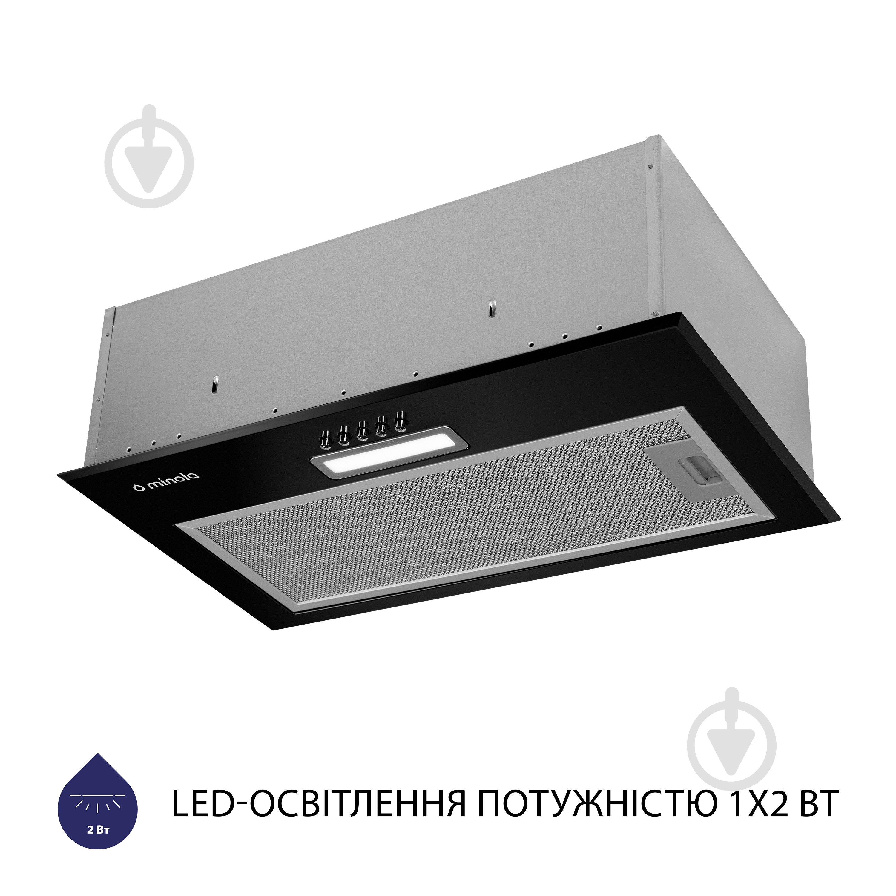 Витяжка Minola HBI 5214 BL 700 LED повновбудовувана - фото 3 Витяжка Minola HBI 5214 BL 700 LED повновбудовувана - фото 3