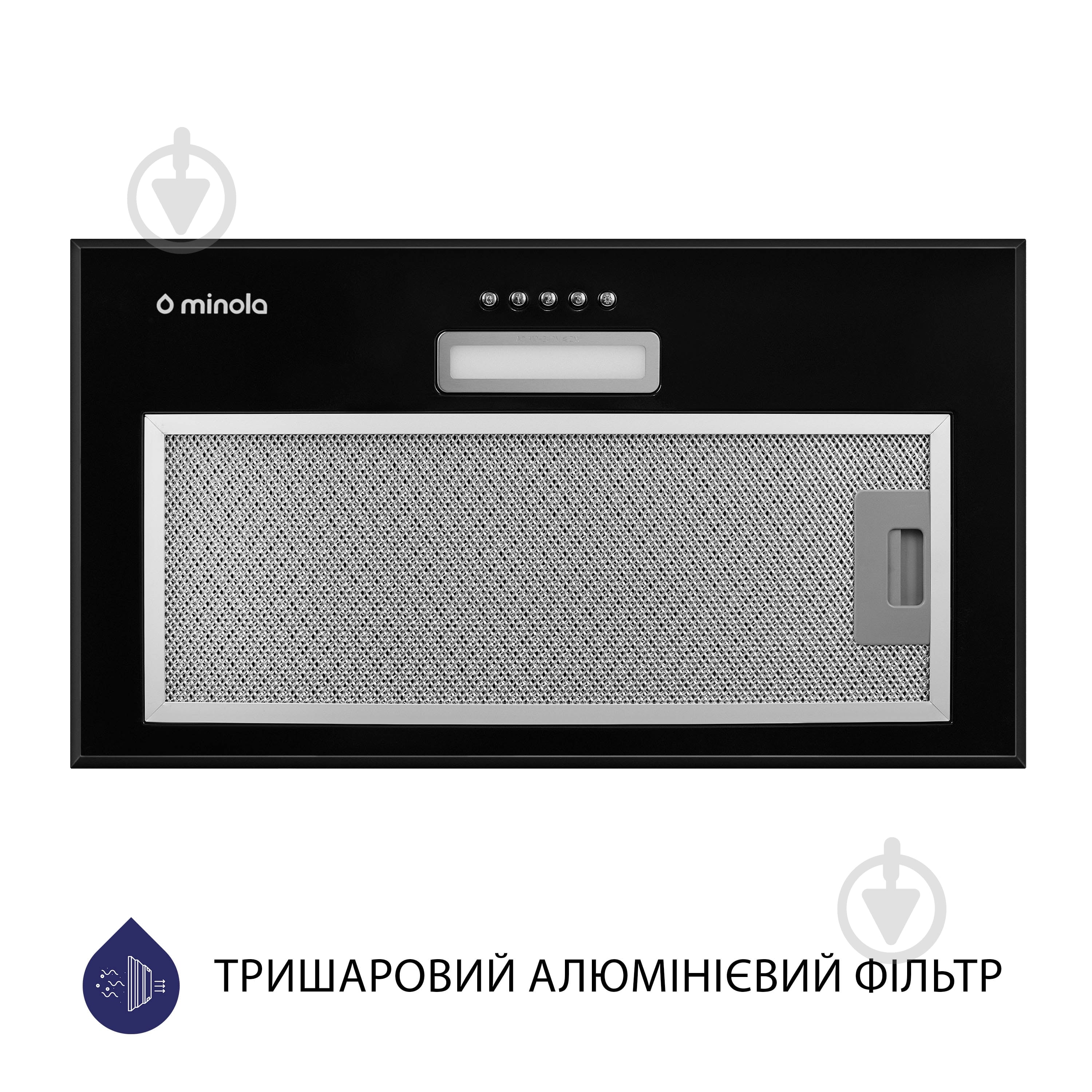 Витяжка Minola HBI 5214 BL 700 LED повновбудовувана - фото 4 Витяжка Minola HBI 5214 BL 700 LED повновбудовувана - фото 4