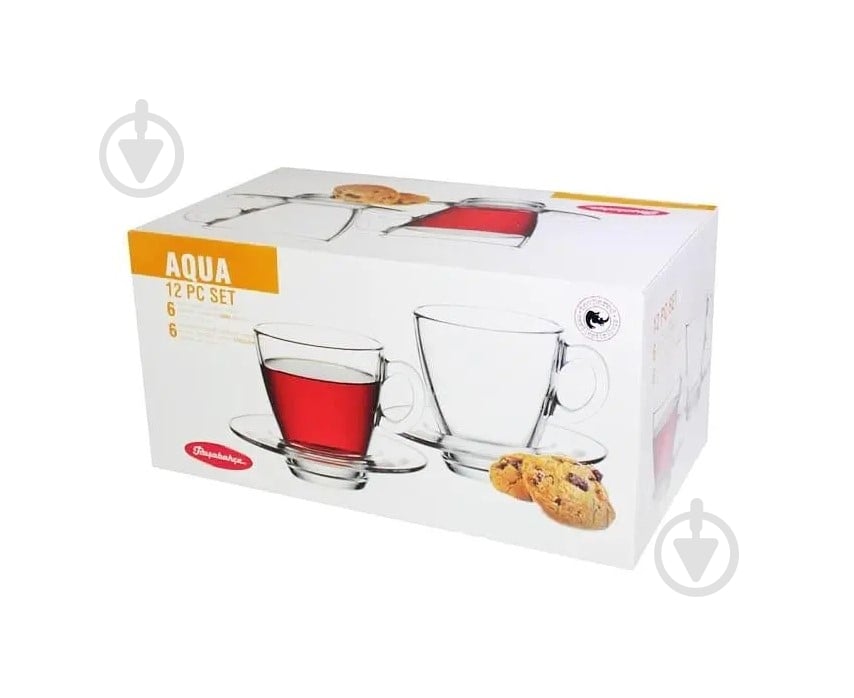 Набор чашек Pasabahce с блюдцами Agua на 6 персон 95040 - фото 4 Набор чашек Pasabahce с блюдцами Agua на 6 персон 95040 - фото 4