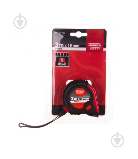 Рулетка Modeco MN-81-133 3 м x 19 мм - фото 1
