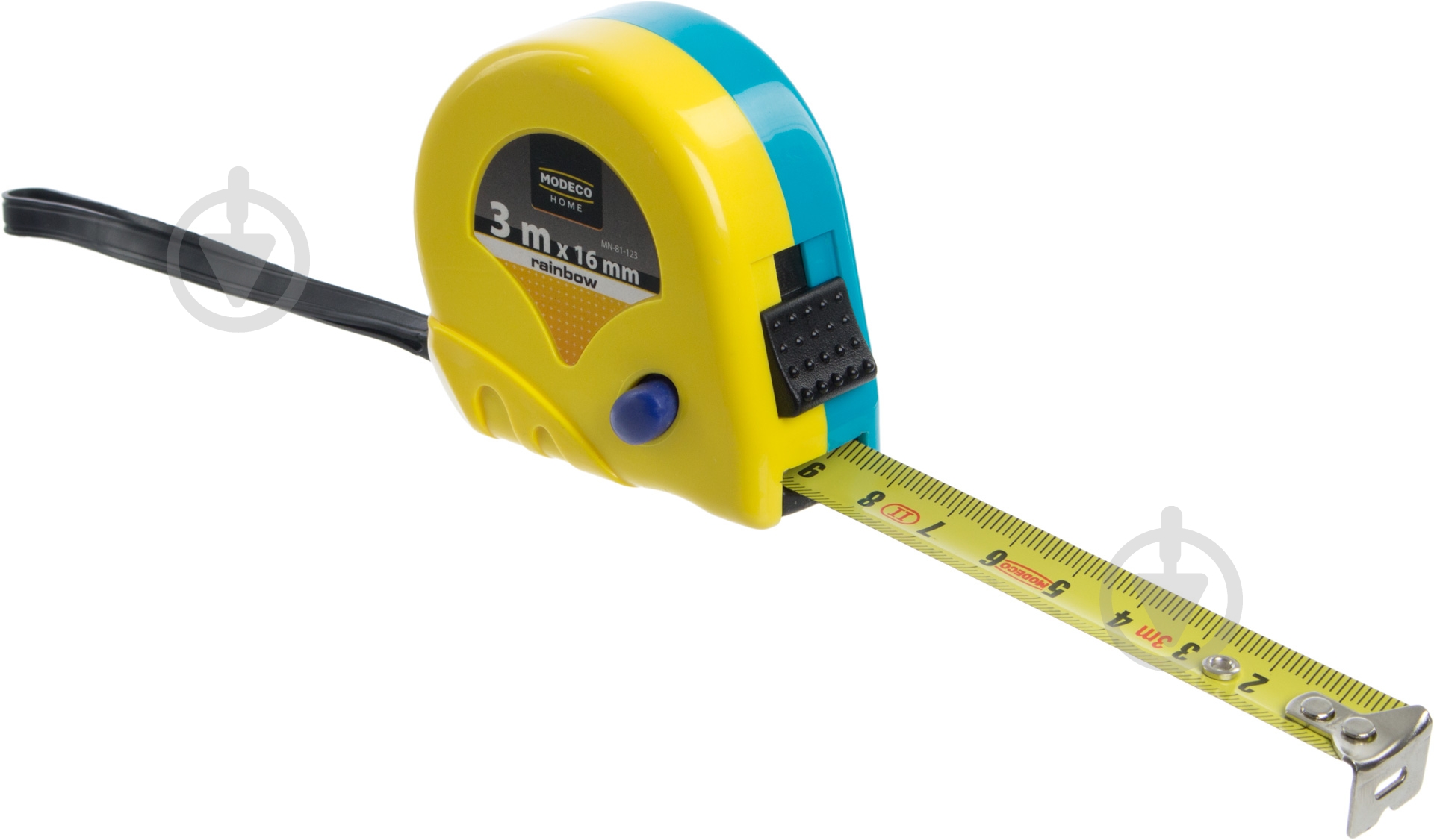 Рулетка Modeco MN-81-123 3 м x 16 мм - фото 1 Рулетка Modeco MN-81-123 3 м x 16 мм - фото 1