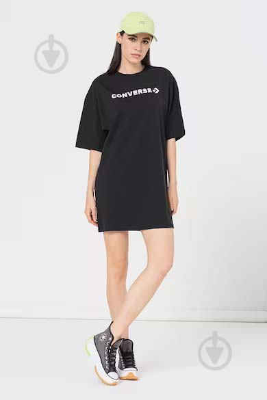 Футболка Converse OVERSIZED WORDMARK TEE 10023921-001 р.M черный - фото 4