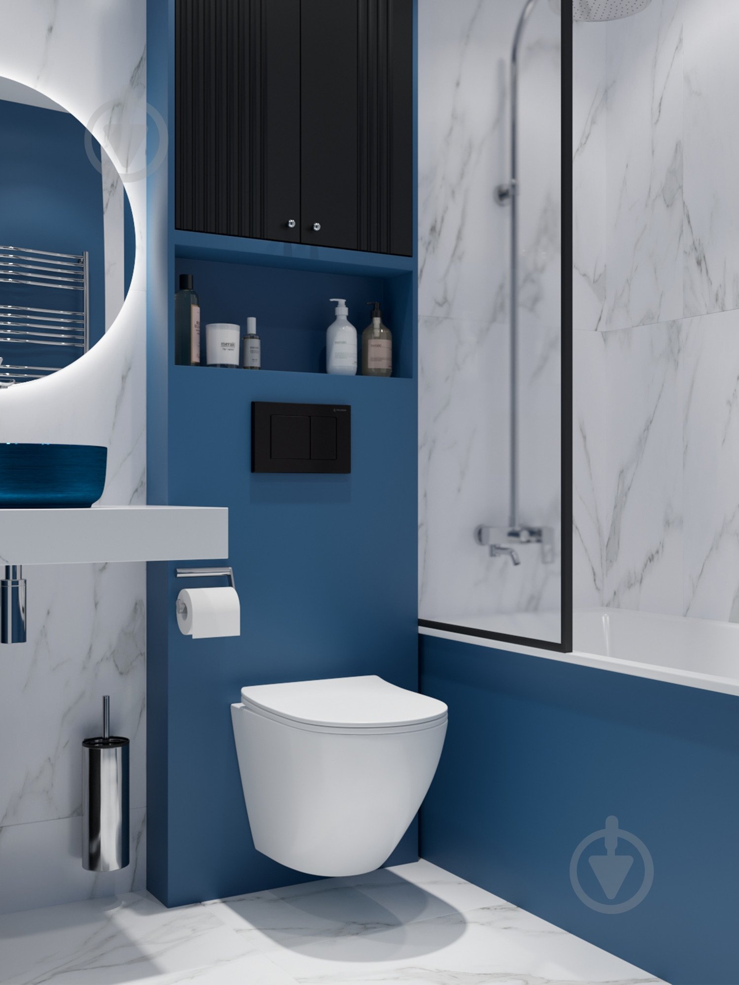 Комплект Helmken 2673242KB6 5 в 1: унитаз с сиденьем Slim Duroplast/Soft-close - фото 8 Комплект Helmken 2673242KB6 5 в 1: унитаз с сиденьем Slim Duroplast/Soft-close - фото 8