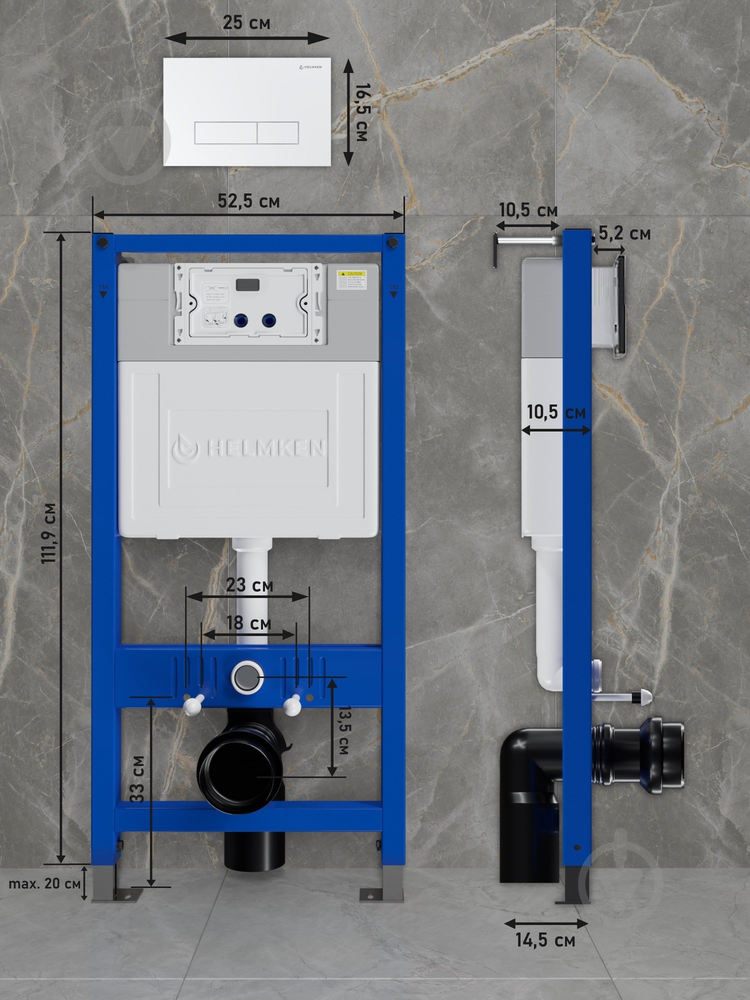 Комплект Helmken K9Y8760330 5 в 1: унитаз с сиденьем Slim Duroplast/Soft-close - фото 3 Комплект Helmken K9Y8760330 5 в 1: унитаз с сиденьем Slim Duroplast/Soft-close - фото 3