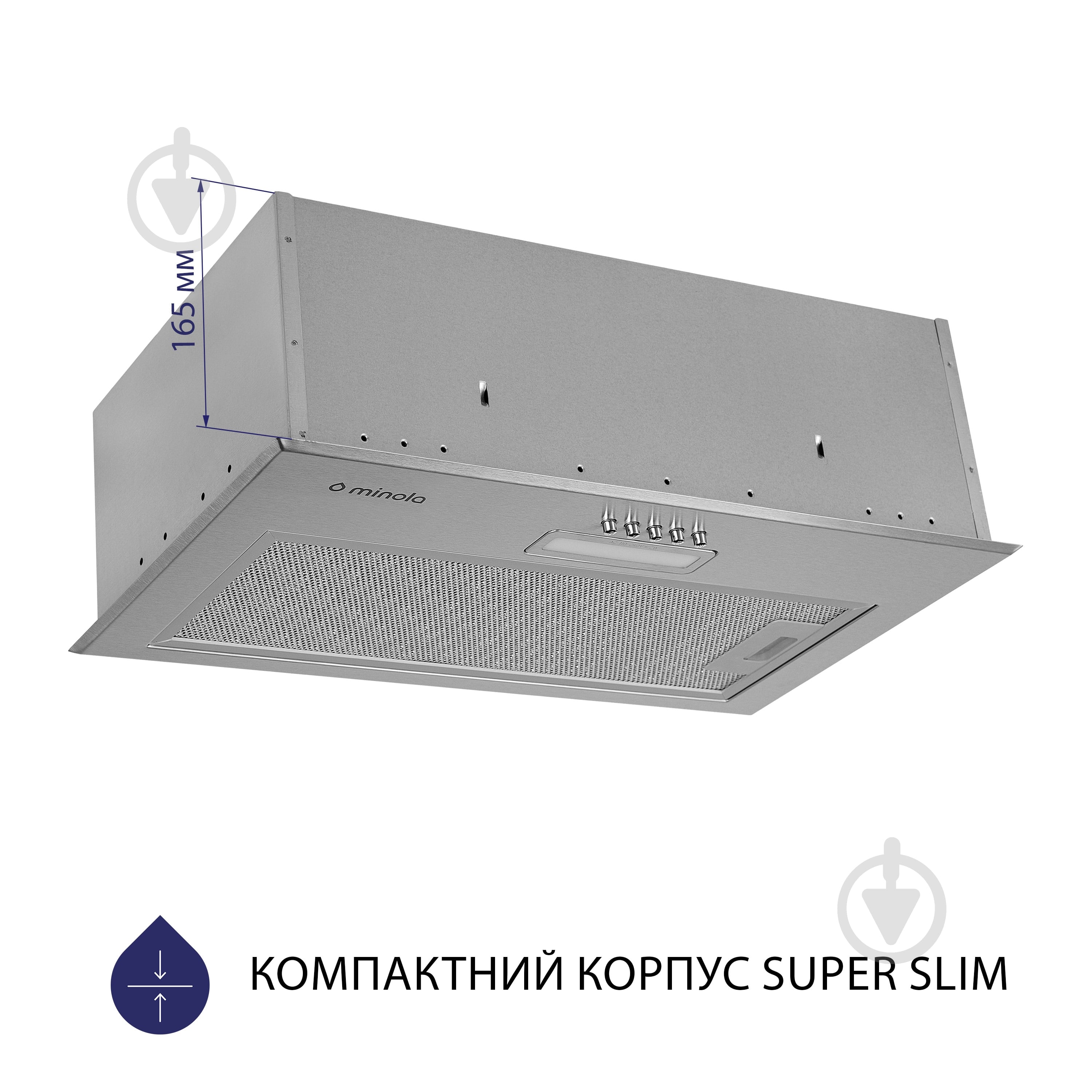 Витяжка Minola HBI 5614 I 1000 LED повновбудовувана — фото 2