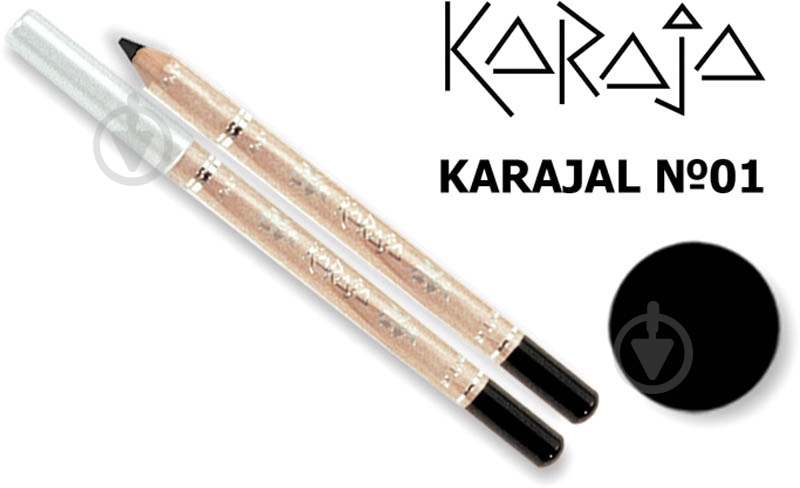 Карандаш для глаз KARAJA Coal 01 black 1,2 г - фото 1 Карандаш для глаз KARAJA Coal 01 black 1,2 г - фото 1