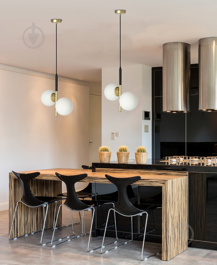 Люстра підвісна Candellux Duo 2x30 Вт E14 білий/золото/чорний 32-01269 - фото 3 Люстра підвісна Candellux Duo 2x30 Вт E14 білий/золото/чорний 32-01269 - фото 3