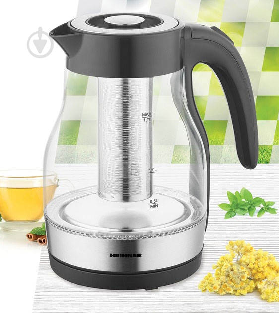 Электрочайник Heinner HEK-TF2200GBK - фото 2 Электрочайник Heinner HEK-TF2200GBK - фото 2
