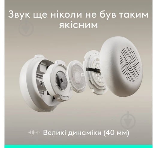 Наушники Logitech ZONE Wired 2 off-white (L981-001621) - фото 8